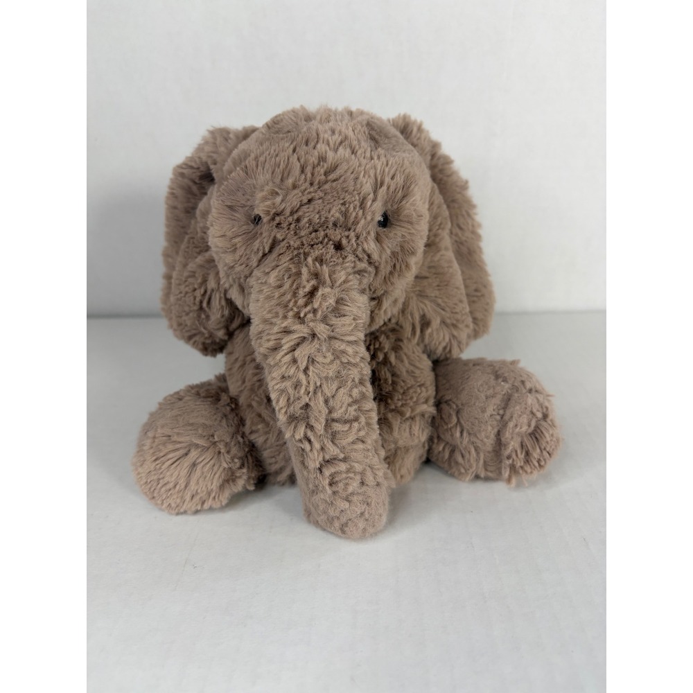 Jellycat Smudge Elephant Plush Brown Taupe Stuffed Animal 9" Soft Toy